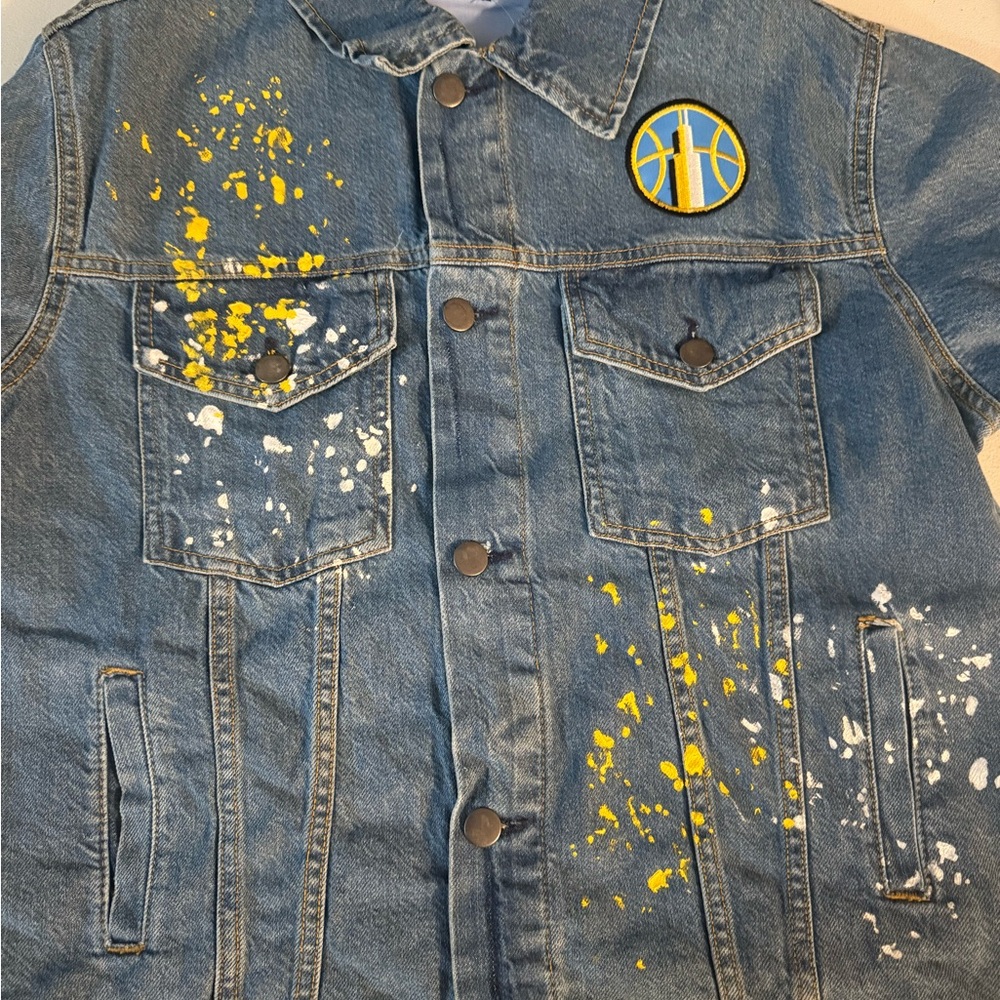 Angel Reese Chicago Sky Denim Jacket